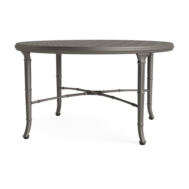 Not Yet Made - Made To Order Brown Jordan Calcutta 36" Round Cast Top Chat Table, Mica frame For Sale - Image 5 of 11