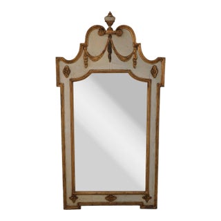 Italian Paint Decorated Vintage Mirror For Sale