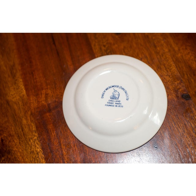 Chinoiserie Vintage Schweppes Blue Willow Transferware Tip Plate Wine Coaster (4 3/4") For Sale - Image 3 of 5