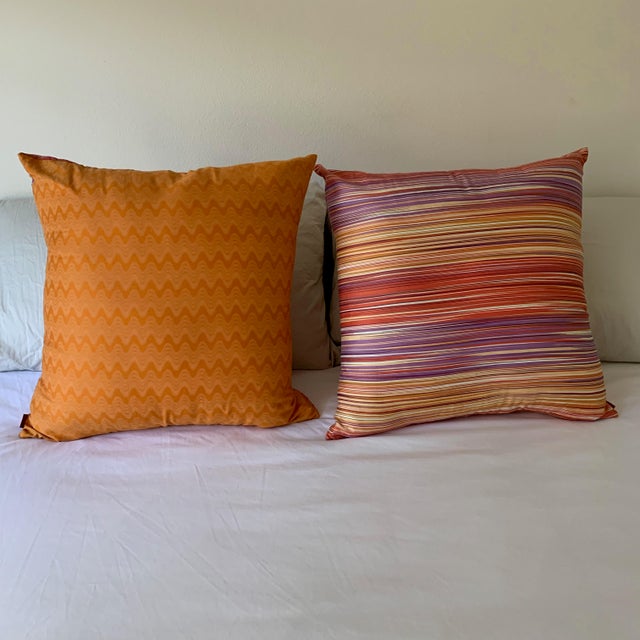 Missoni Home Large Decorative Pillows Pair Chairish