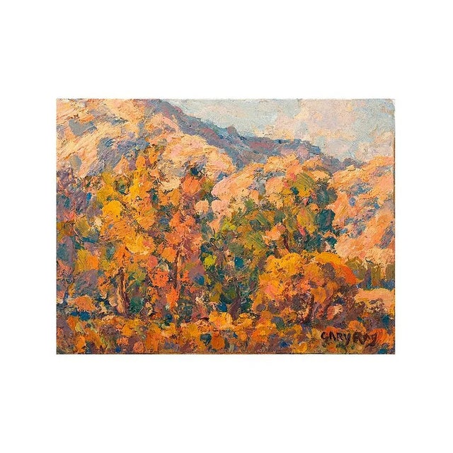 Gary Ray Fall Colors Mountain Landscape Oil Canvas Board For Sale - Image 4 of 10