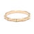 Modern Bamboo Band Ring, 14k Yellow Gold, Ring Size 6.5, Stackable For Sale - Image 3 of 5