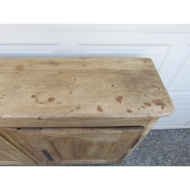 Mid 19th Century Antique French Weathered Oak Buffet For Sale - Image 5 of 17