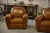 Animal Skin Vintage Leather Club Chairs, 2000s, Set of 2 For Sale - Image 7 of 14