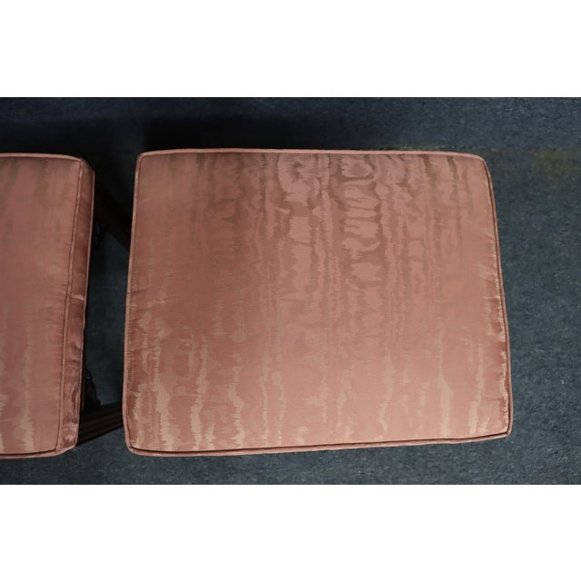 Late 20th Century Ethan Allen Chinoiserie Footstools – Pair For Sale - Image 5 of 11
