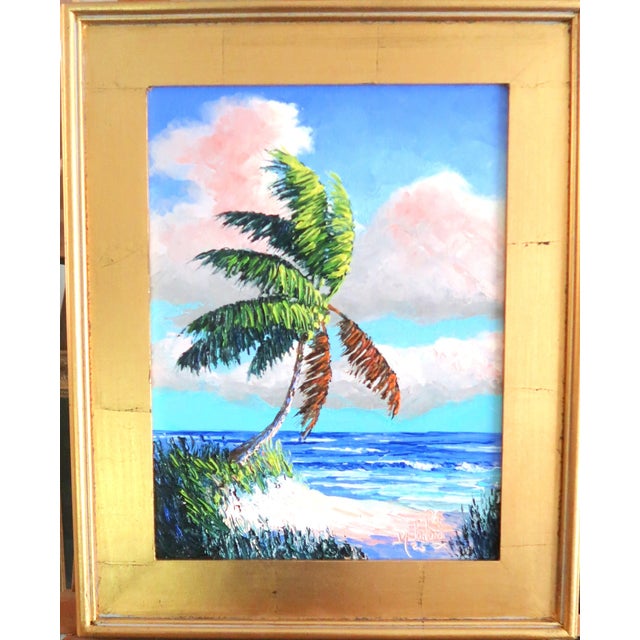 Mark Stanford (American B. 1959 - ) - Sculpture in Oils. "Coconut Trail" Signed Oil on Canvas With Coa For Sale In Miami - Image 6 of 9