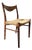 GS60 Chair in Exotic Wood and Straw attributed to Arne Wahl Iversen, 1960s For Sale