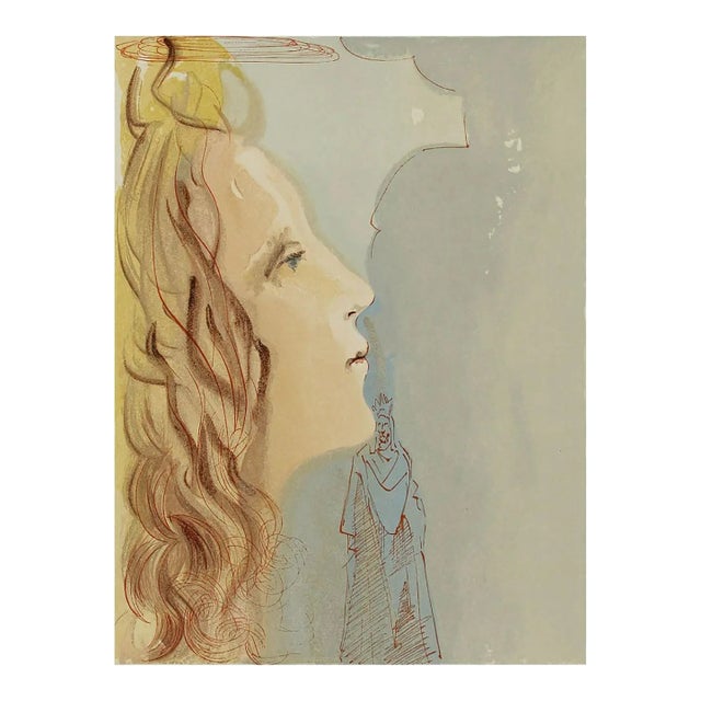 Salvador Dali Woodcut Paradise 8 Greatest Beauty of Beatrice For Sale