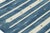 Rug & Kilim's Contemporary Dhurrie Rug in Blue with White Stripes - 6x9 For Sale In New York - Image 6 of 8