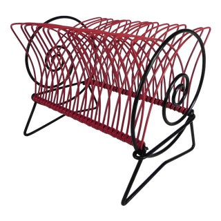 Record Rack for Singles or LPs, 1950s For Sale