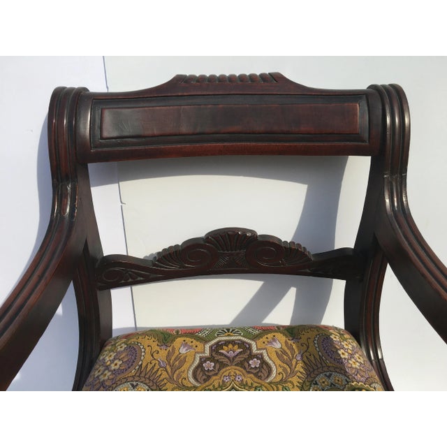 Early 19th Century Early 19th Century Antique English Regency Armchair For Sale - Image 5 of 13