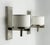 Modern Paul Marra Designs Polished Nickel & Linen Wall Sconces - a Pair For Sale - Image 3 of 18