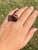 The 142nd Avenue: Chestnut Colored Tigers Eye Cocktail Ring with Diamond Halo For Sale - Image 10 of 10