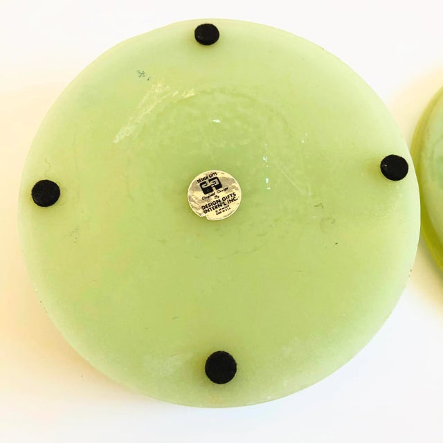 Green Resin Dried Flower Box For Sale - Image 8 of 9