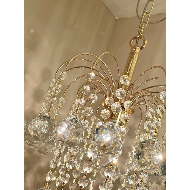 Italian Crystal Chandelier from Swarovski, 2000s For Sale - Image 5 of 13