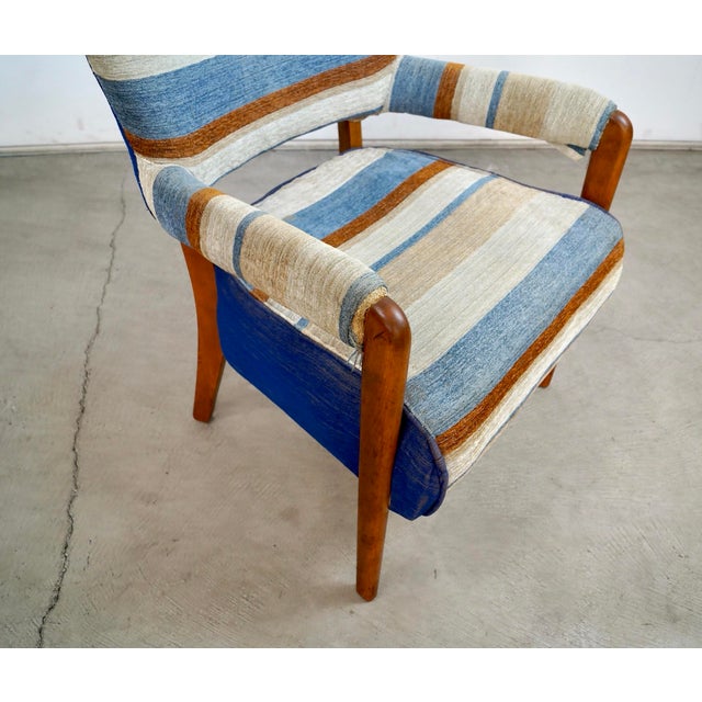 1940’s Art Deco Solid Walnut Arm Chair For Sale - Image 12 of 12