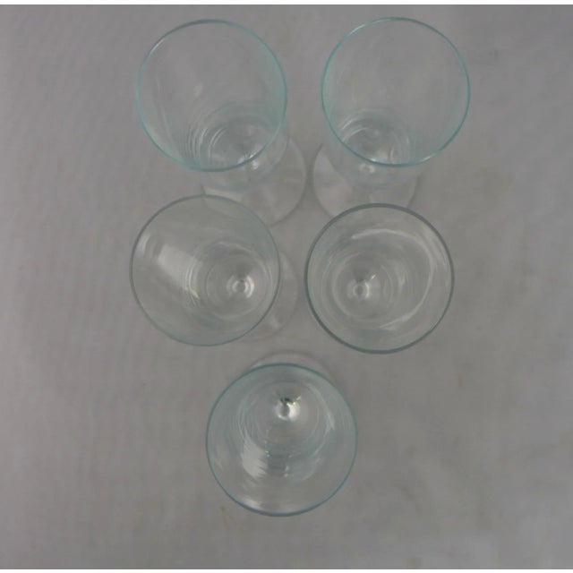 Clear Glass Mimosa Glasses - Set of 5 For Sale - Image 4 of 6