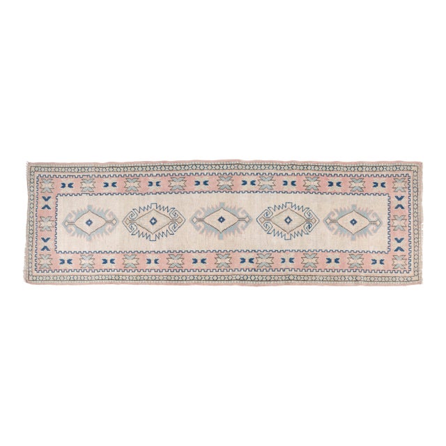 Hand-Knotted Antique Hallway Rug For Sale