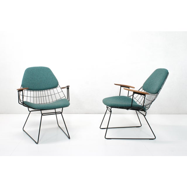 Set of FM06 Wire Lounge Armchairs by Cees Braakman & Adriaan Dekker for Pastoe For Sale - Image 15 of 15