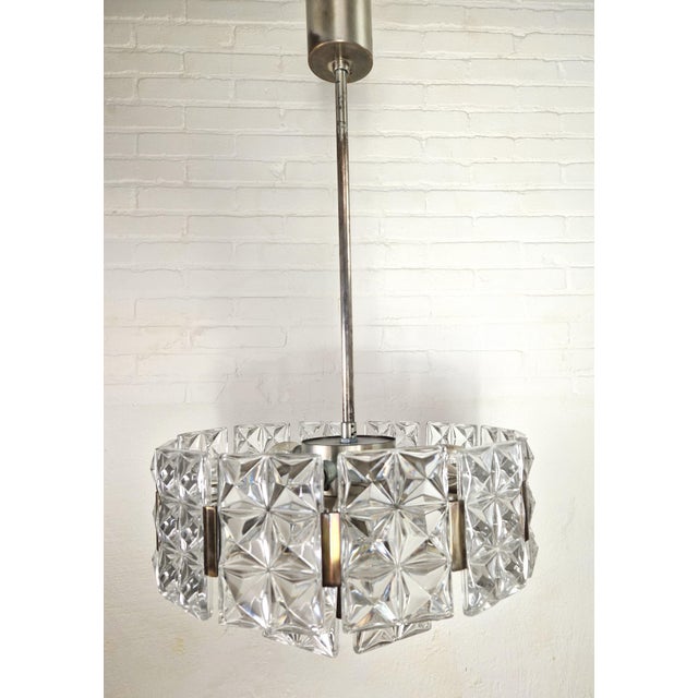 Vintage Crystal Pendant by Egon Hillebrand for Hillebrand Lighting, 1960s For Sale - Image 9 of 14