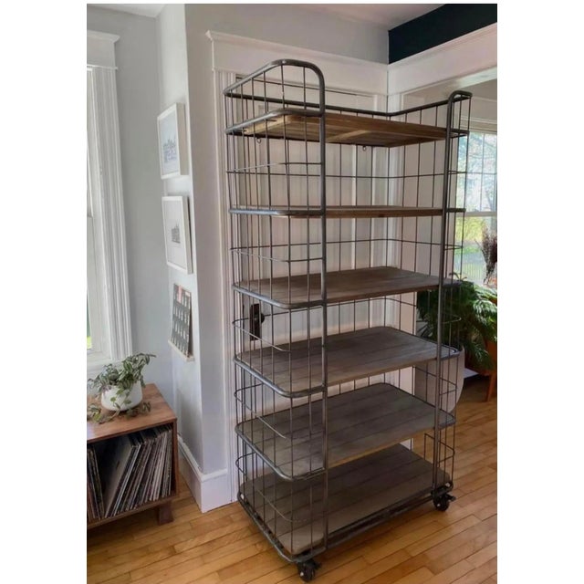 Restoration Hardware Vintage Bakers Rack From Restoration Hardware’s Retired Circa 1900s Collection For Sale - Image 4 of 4