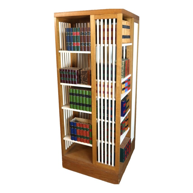 Large Rotating Bookcase, 1970s For Sale