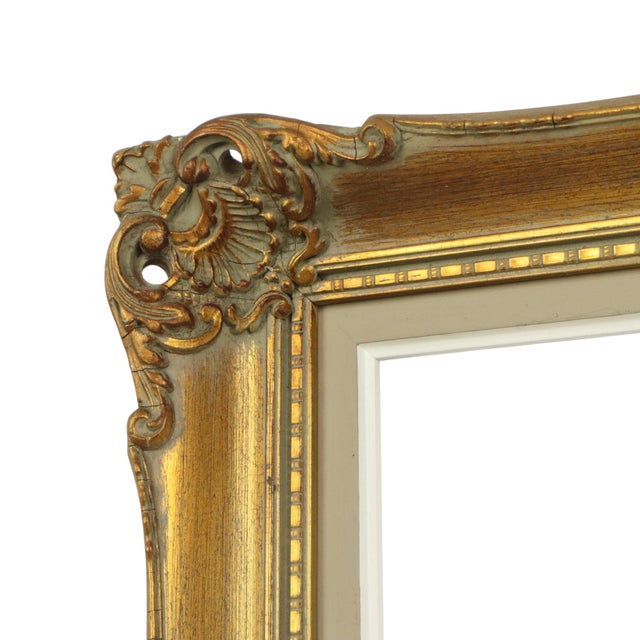 Baroque Style Gilt Wood Frame, 1960s For Sale - Image 10 of 14