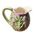 Antique French Country Majolica Barbotine Cabbage Jug, 1900 For Sale - Image 3 of 6