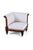 An unusual Victorian mahogany corner chair with a deep square seat and a wide sweeping back rest. The beautifully carved...