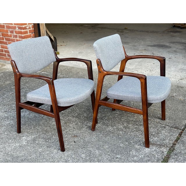 1960s Mid-Century Danish Rosewood Armchairs from Niels Haugaard & Bondo Gravesen, 1960s For Sale - Image 5 of 7