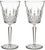 Set of four Waterford Crystal Lismore wine glasses with elegant tall stems and the iconic diamond and wedge cut pattern....
