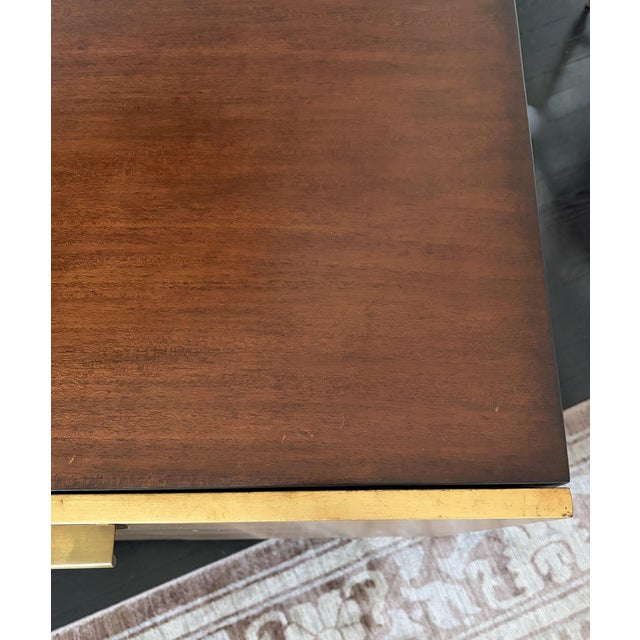 1960s Mid-Century Modern Aurum-Finished Solid Wood Media Credenza For Sale - Image 12 of 15