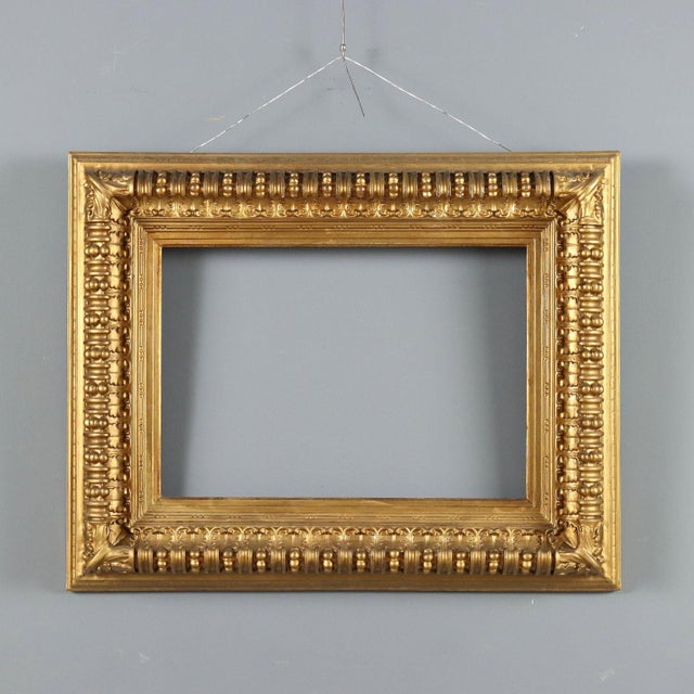 Gilded and Carved Wooden Frame For Sale - Image 10 of 10