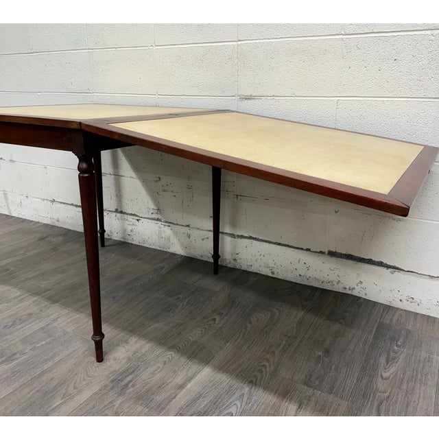 Vintage Mahogany Folding Card Table Game Table For Sale - Image 9 of 16