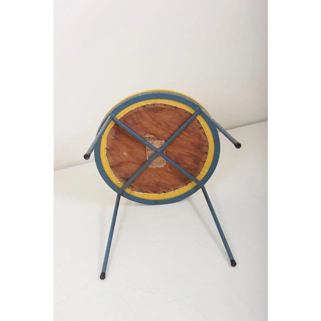 Wrought Iron Stool by Frederic Weinberg, 1960s For Sale - Image 4 of 8