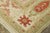 Traditional Vintage Oushak Rug in Bright Cream Field and Pink Paisley Florals For Sale - Image 3 of 7