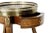 Two-Tier Marble-Top Marquetry Side or End Table For Sale - Image 9 of 12