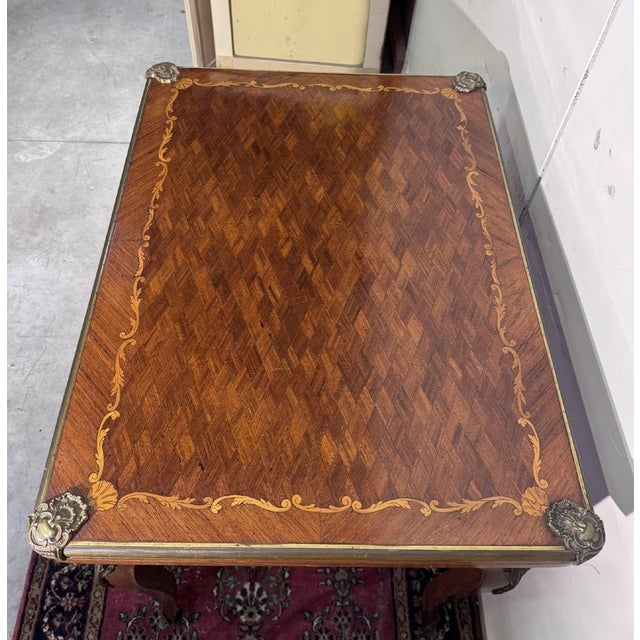 Louis XV Style Marquette Game Table, 1800s For Sale - Image 3 of 7