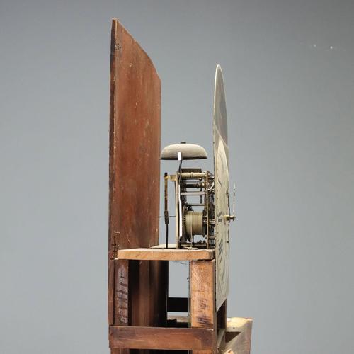 Brown Mahogany Longcase Clock attributed to Jas Wharrie Otley For Sale - Image 8 of 13