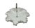 1950’s Fenton Milk Glass Bon Bon Dish With Silver Crest Rim and Metal Handle For Sale In Birmingham - Image 6 of 10