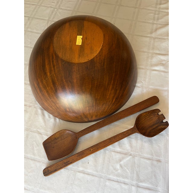 Vintage David Auld Monumental Bowl With Matching Servers- 3 Pieces For Sale In Los Angeles - Image 6 of 10