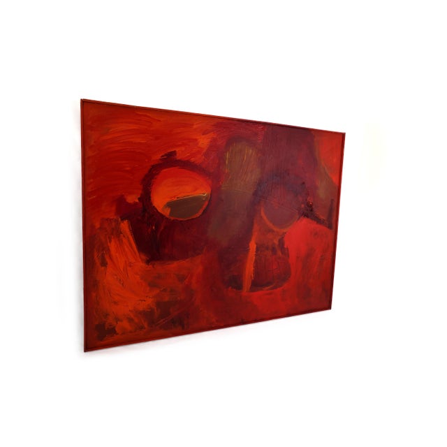 "Mars Rising" was painted by the Rev. Dr. Virginia Cohn Parkum, exact date unknown. Acrylic on Canvas. Original painting....