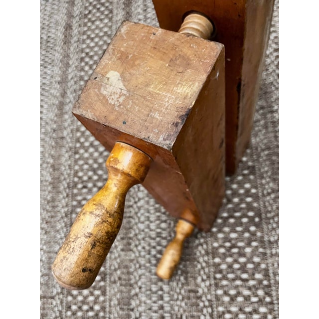 Vintage Professional Bookbinding Thick Block Finishing Press For Sale - Image 11 of 12