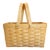 Vintage Longaberger Medium Market Basket With Protector For Sale