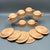 Vintage Nerina Louveira Brazil Terracotta Demitasse Set: Coffee Pot, 6 Cups Saucers, Creamer, Sugar - 17 pcs For Sale - Image 9 of 10