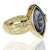 18k yellow gold ring with approximate 3.00 carat marquis shape sapphire and approximately 1.00 carat or round brilliant...