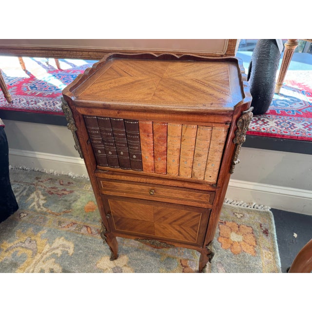 Wood Late 19th Century French Louis XV Style Antique Book Table For Sale - Image 7 of 8