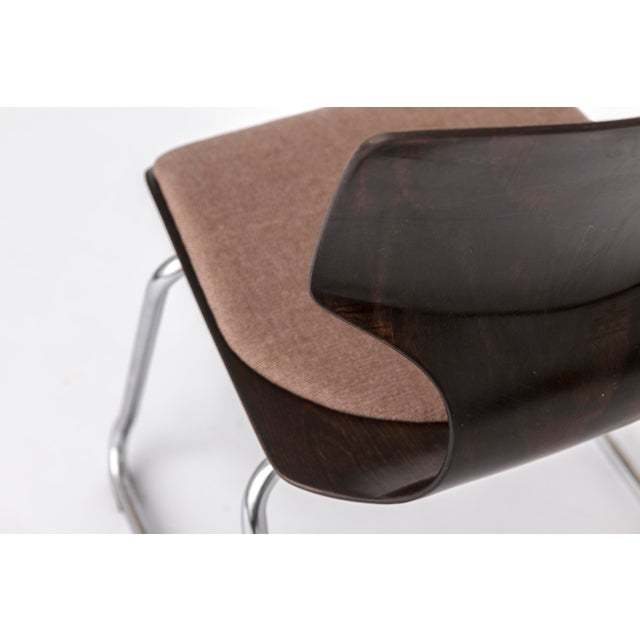 Wood Mid-Century Modern Pagwood Chair with Fabric Seat from Flötotto, 1970s For Sale - Image 7 of 10