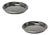 Rl 01 Coasters with Rounded Edge in Polished Stainless Steel by Caspal, Set of 2 For Sale