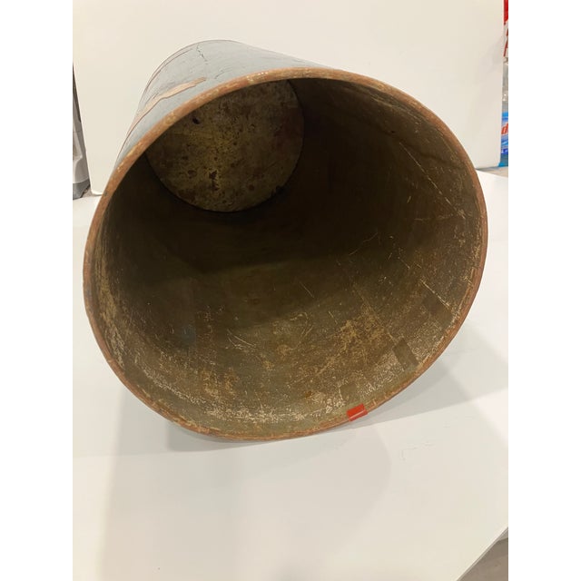 1940s Chinoisere Vintage Wastebasket For Sale - Image 5 of 8